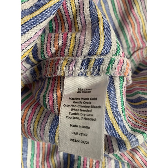 Talbots Striped Linen Skirt Women’s Size 12 - Picture 5 of 5